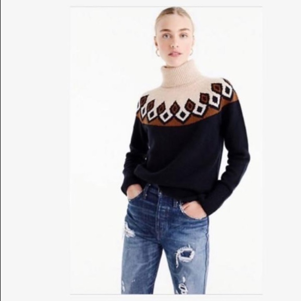 J crew fair isle sweater